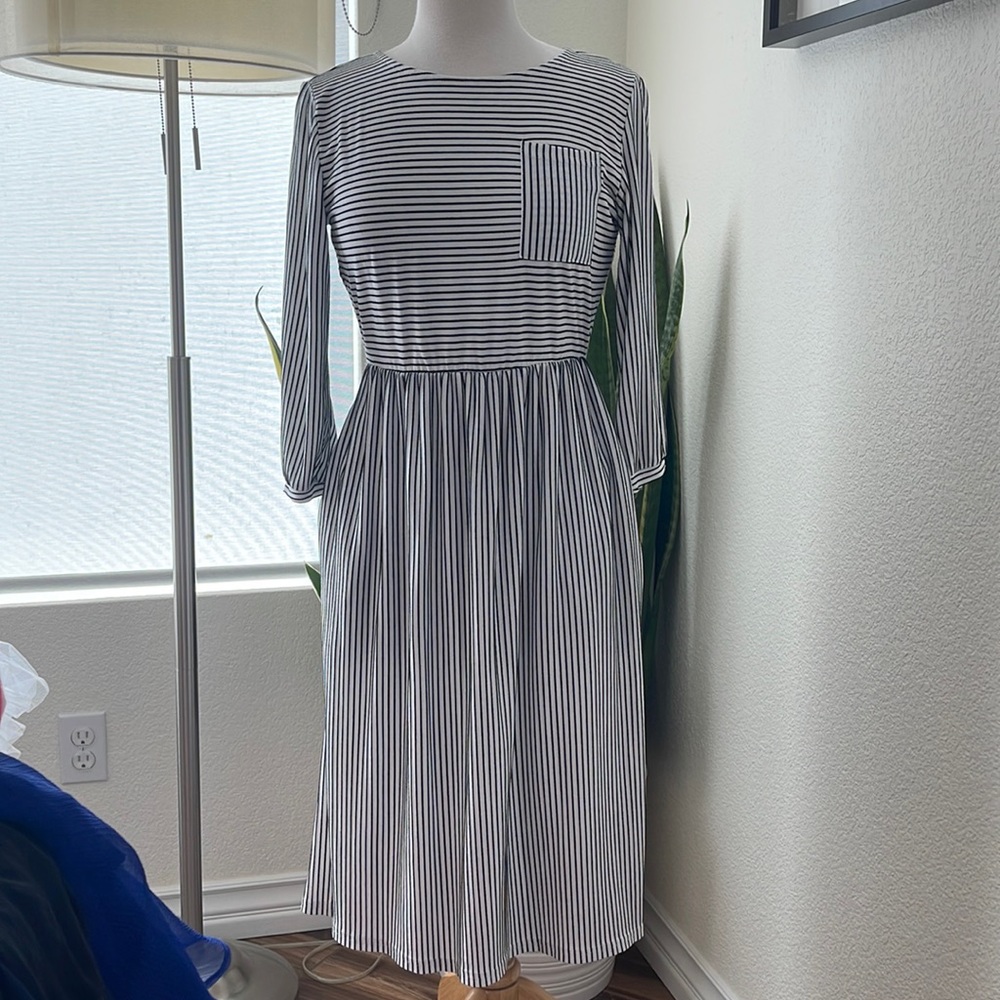 striped dress
